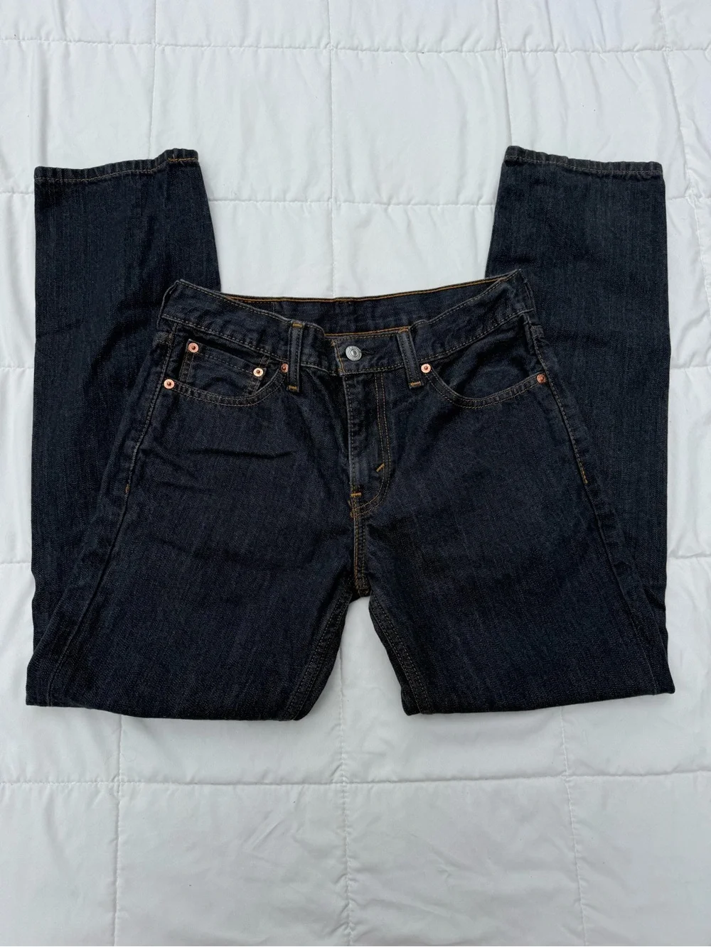 Dark Wash men’s Jeans - Classic Straight Leg